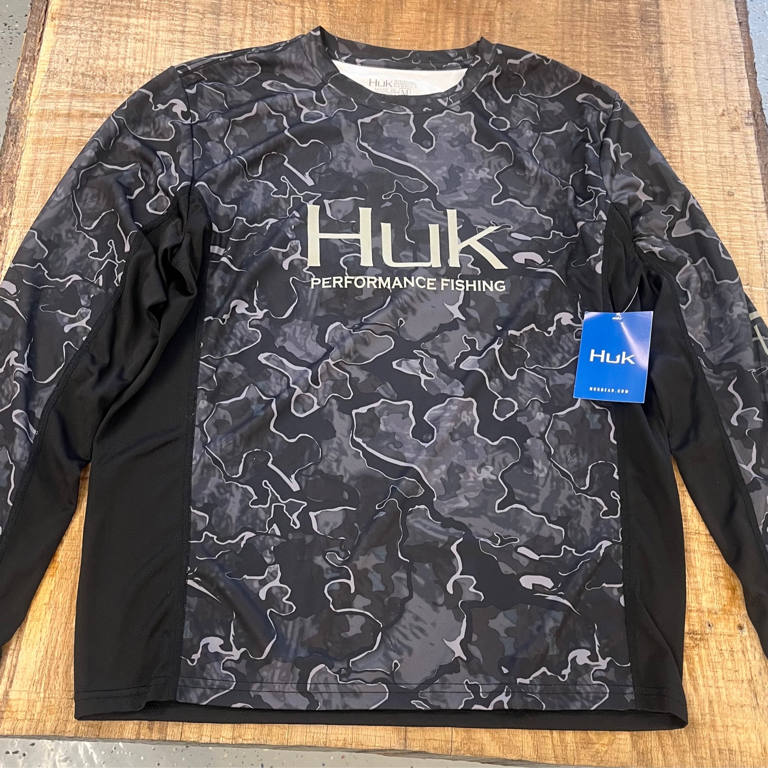 Black Long Sleeve Fishing Shirt (XX Large)